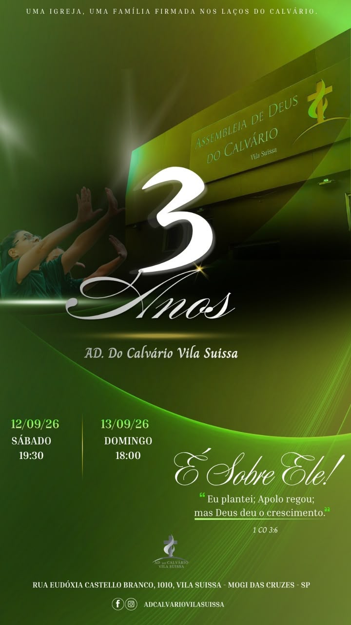 3 Anos AD. do Calvário Vila Suissa